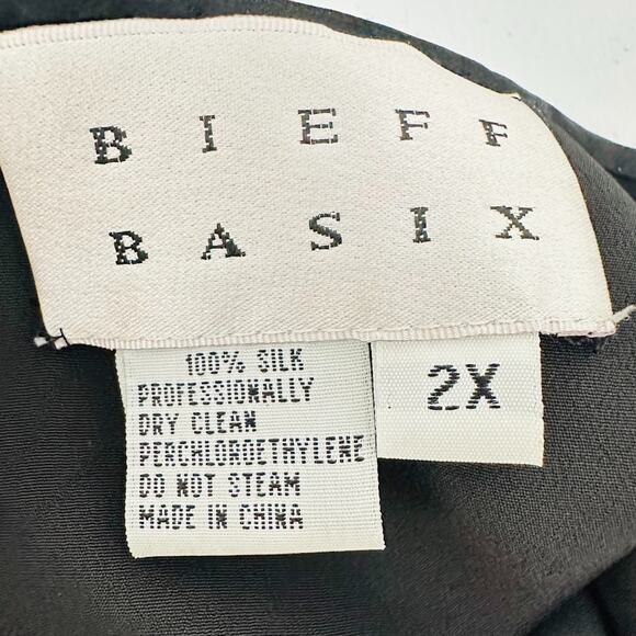 Vintage Bieff Basix Silk Beaded Dress Purple Tiger Stripe Size 2X Formal Wedding - Picture 7 of 7